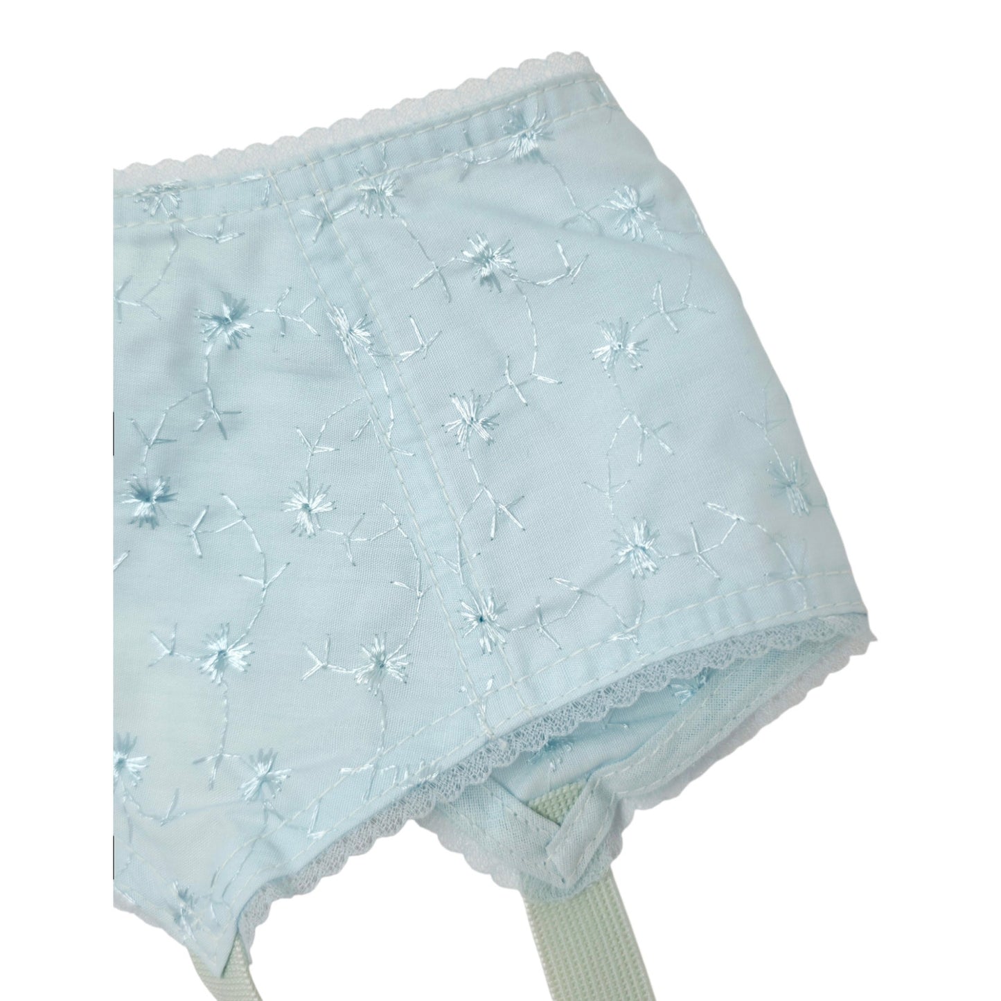 VINTAGE *NEW* 1950's Women's Light Blue Garter w/Flowers Size L