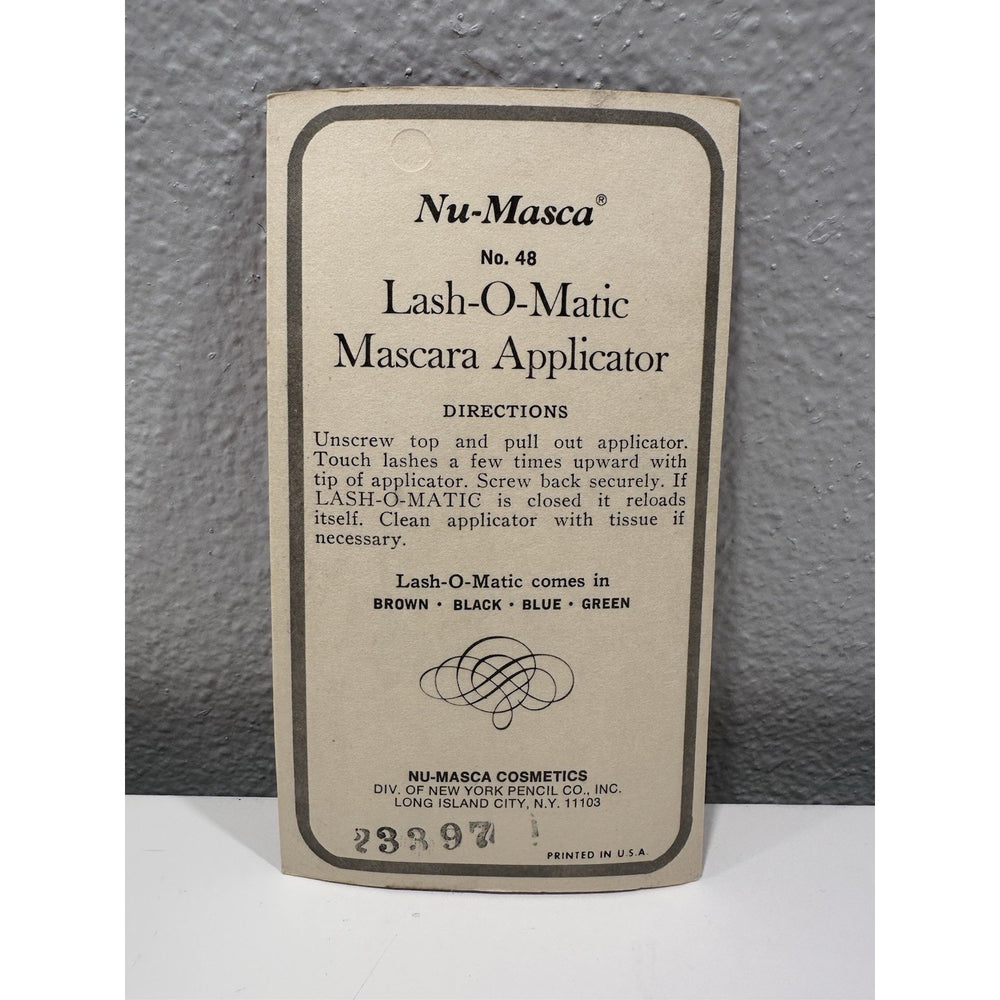 VINTAGE *NEW* Nu-Masca Lash 'O Matic Mascara Applicator Green