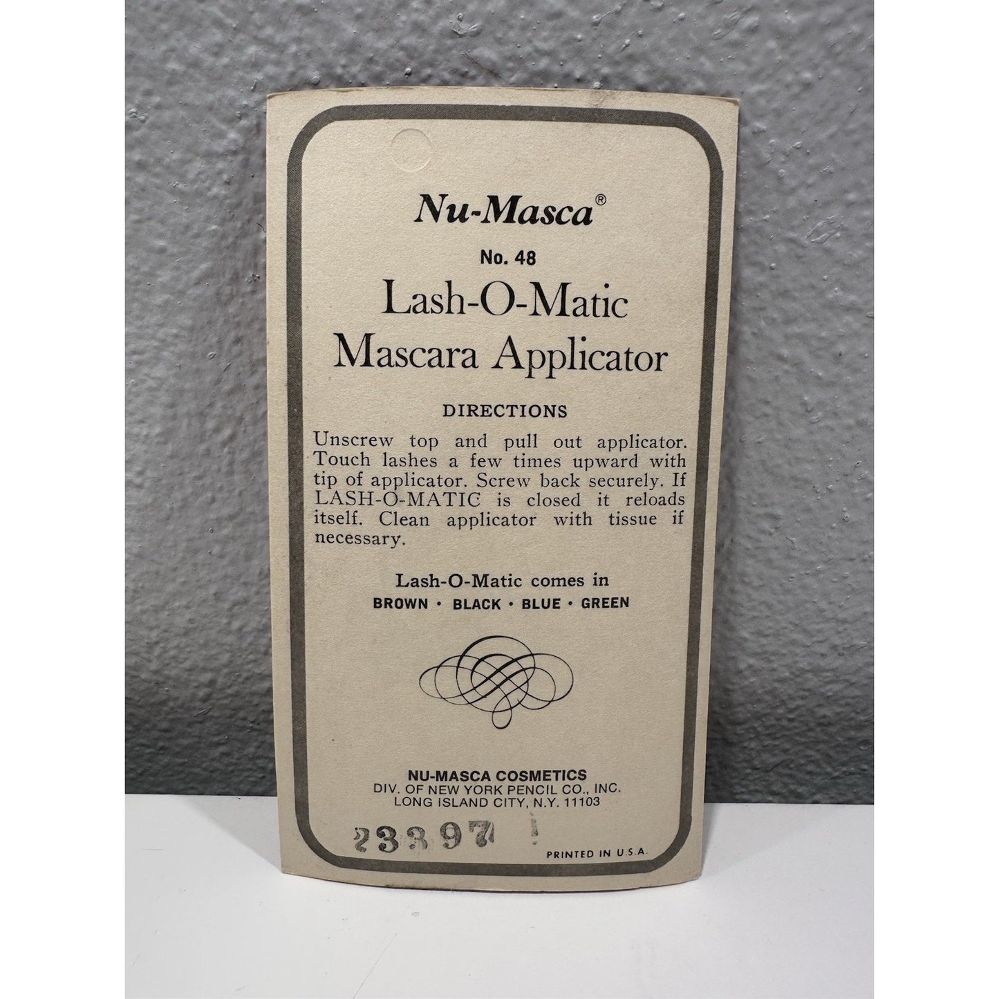 VINTAGE *NEW* Nu-Masca Lash 'O Matic Mascara Applicator Green