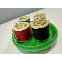 VINTAGE *NEW* Travel/Mini Ball Mirror Sewing Kit 4 X Thread Rolls + Supplies