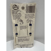 VINTAGE *NEW* 1975 Goody #8050 Kant-Slip Fashion Combs Scalloped Blue USA