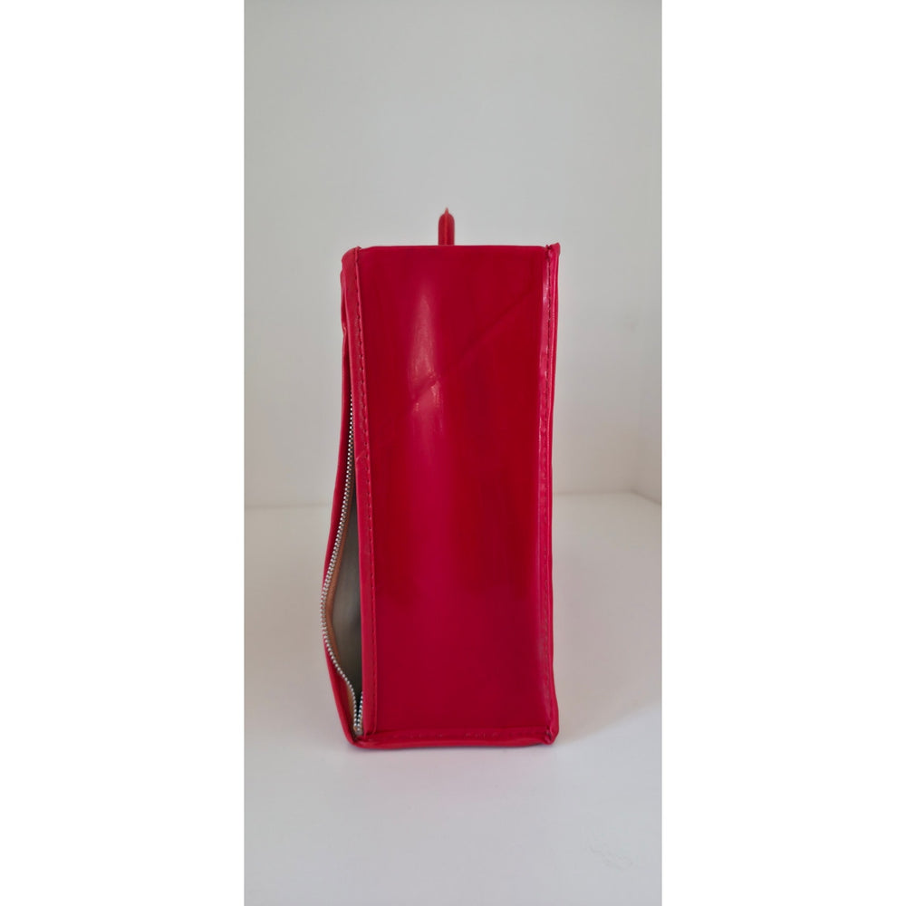 VINTAGE *PRISTINE * 1970's Vinyl Carrying Case Red