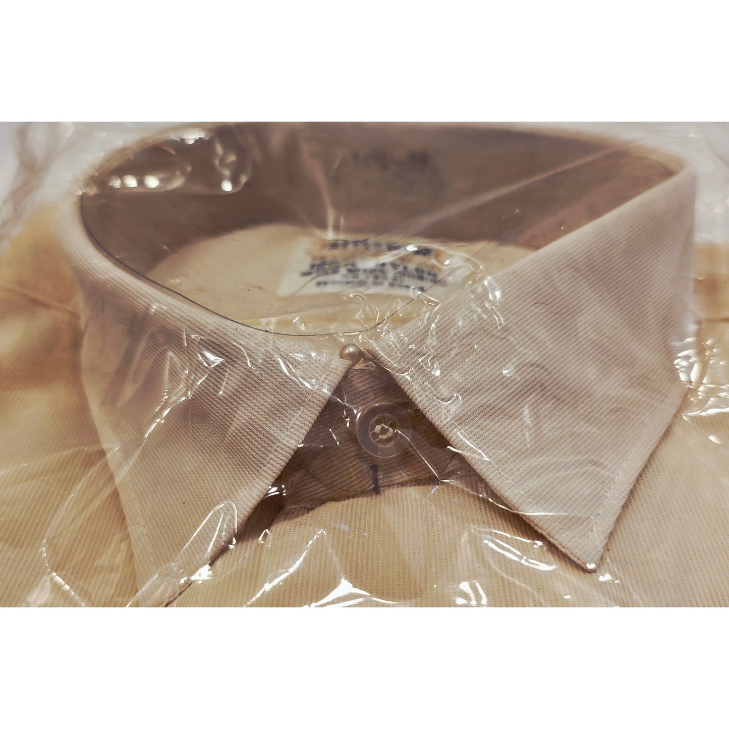 VINTAGE *NEW* 1960's STYLEWISE Men's Collared Shirt 100% Nylon Size 14 1/2 - 32