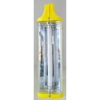VINTAGE *NEW* 1970's  Battery Operated Fluorescent Lantern Outdoor - Yellow