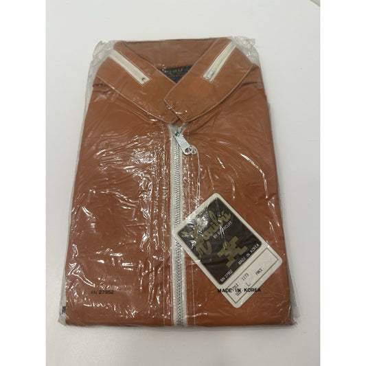 VINTAGE *NEW* 1970's Caribu Men's Nylon All Weather Zip Hood Jacket - Large