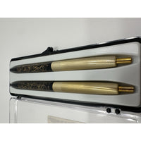 VINTAGE *NEW* 1960's Set of 14K Gold Filigree Perfumed Pens USA