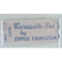 VINTAGE *NEW* 1960's Empire Foundation Women's Blue Lace Push-Up Bra Size 36A