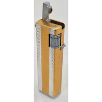 VINTAGE *NEW* 1950's Kron Imperial Yellow and Silver Lighter Japan