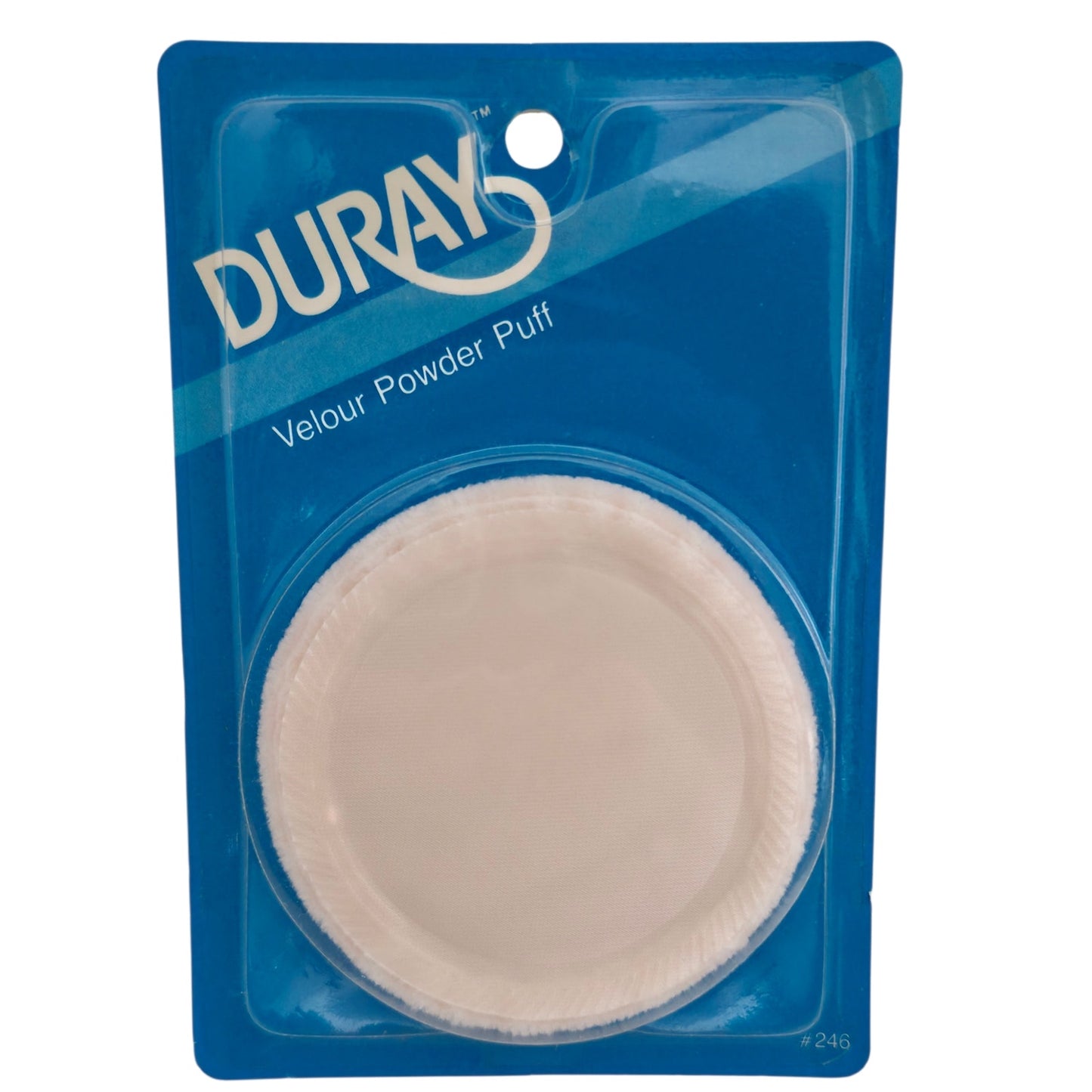 VINTAGE *NEW* Duray Velour Powder Puff - Cream USA