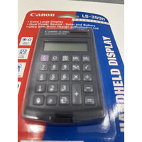 VINTAGE *NEW* Canon LS-390H Solar Battery Calculator w/Protective Lid