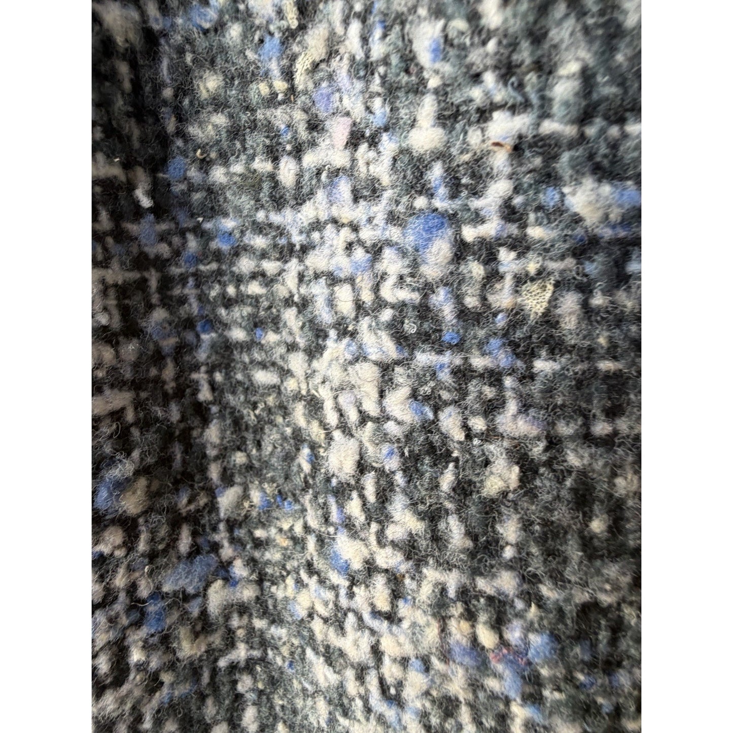 VINTAGE *NEW* 1960's Blue/Gray Lined Italian Tweed Skirt Size 22