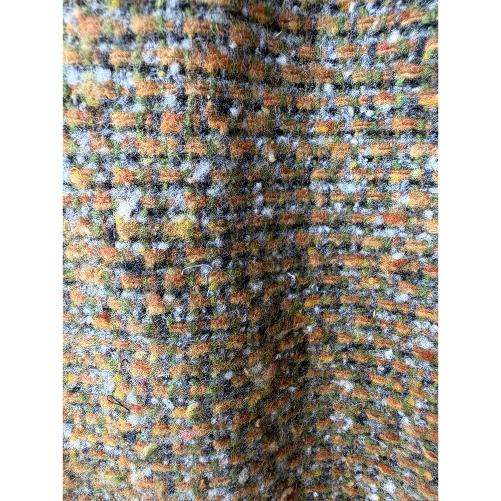 VINTAGE *NEW* 1960's Women's Tweed Italian Wool Mid-length Zip Skirt Size S