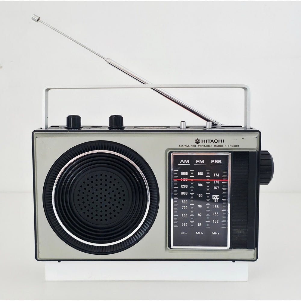 VINTAGE *PRISTINE* 1980's Hitachi KH-1080H AM/FM/PSB 3-Band Portable Radio