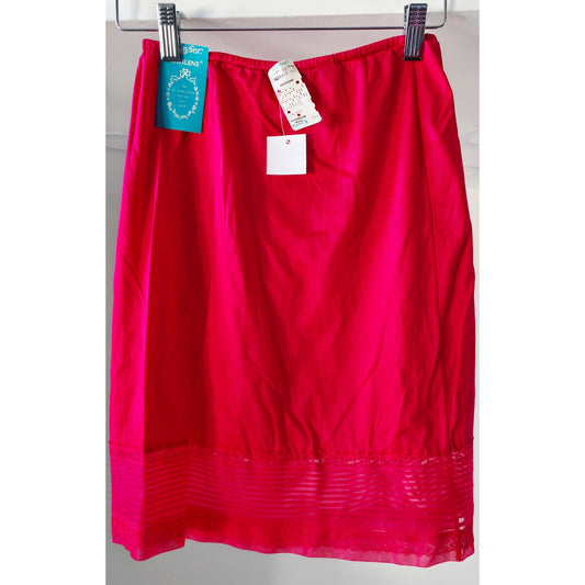 VINTAGE *NEW* 1960's Kayser Women's Red Skirt Slip Size S