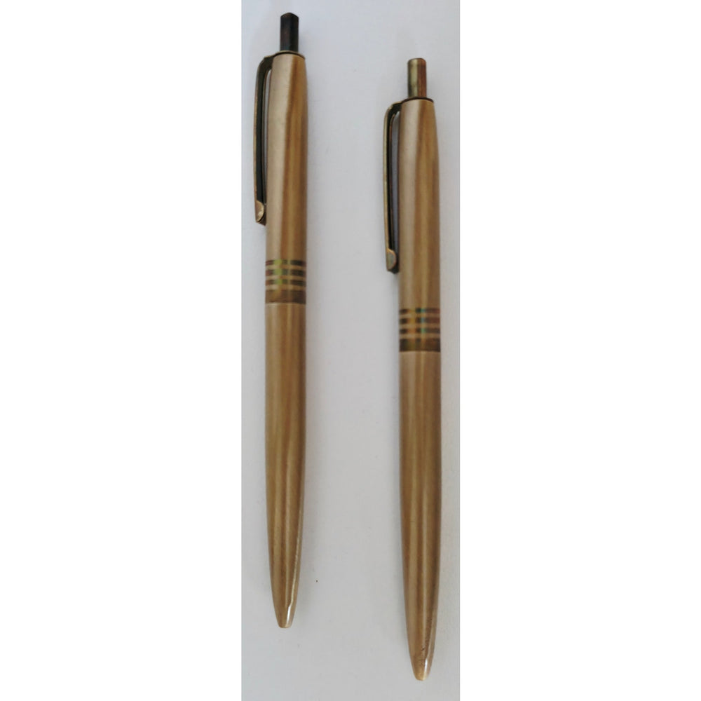 VINTAGE *NEW* 1970's Stratford Metal Pens Bronze w/Stripes in Box (6 Total)