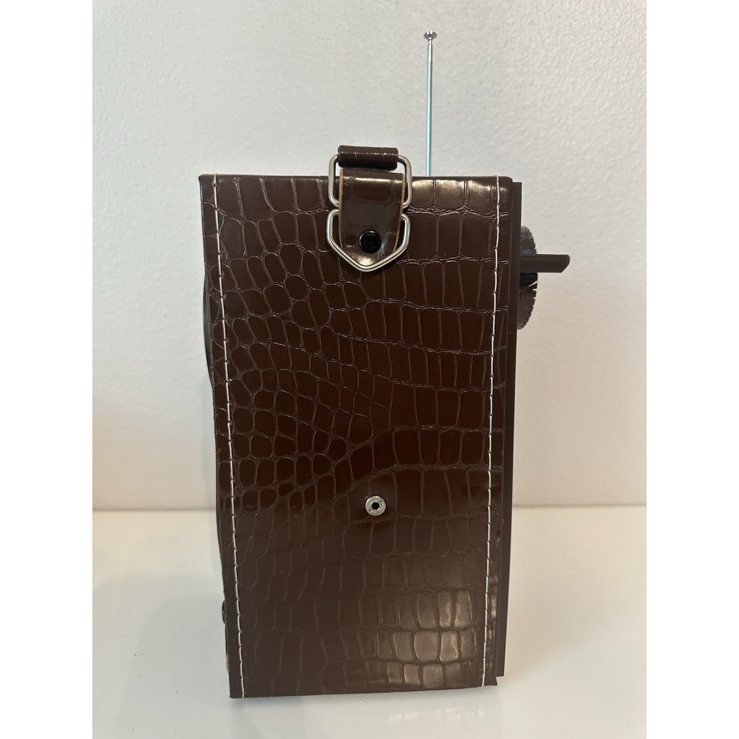 VINTAGE *NEW* 1960's Windsor/Petrosonic Zoom Radio AM/FM Camera-like Brown Radio