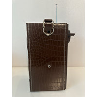 VINTAGE *NEW* 1960's Windsor/Petrosonic Zoom Radio AM/FM Camera-like Brown Radio