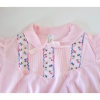 VINTAGE *NEW* 1960's Women's Light Pink Nightgown with Flowers 100% Nylon Size L