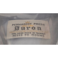 VINTAGE *NEW* 1960's Duron Men's Light Blue Dress Shirt Poly/Cotton Blend Size 14-32