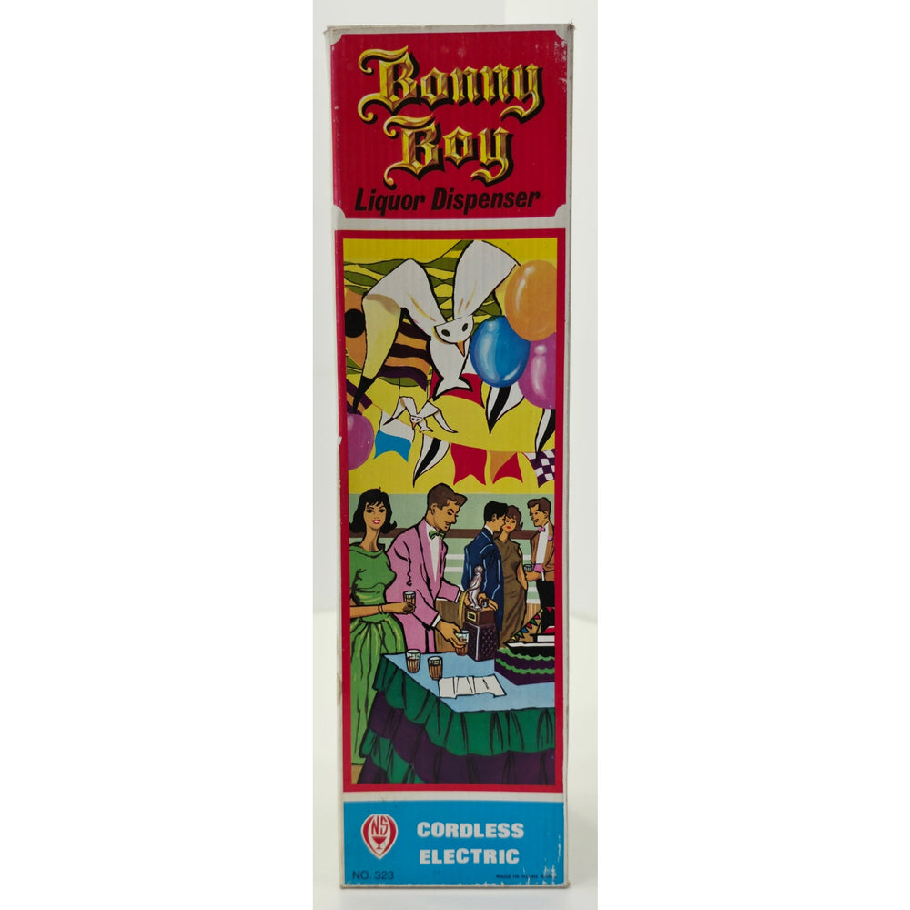 VINTAGE *NEW* 1960's Bonny Boy  Liquor Dispenser in Original Box Brown Decanter