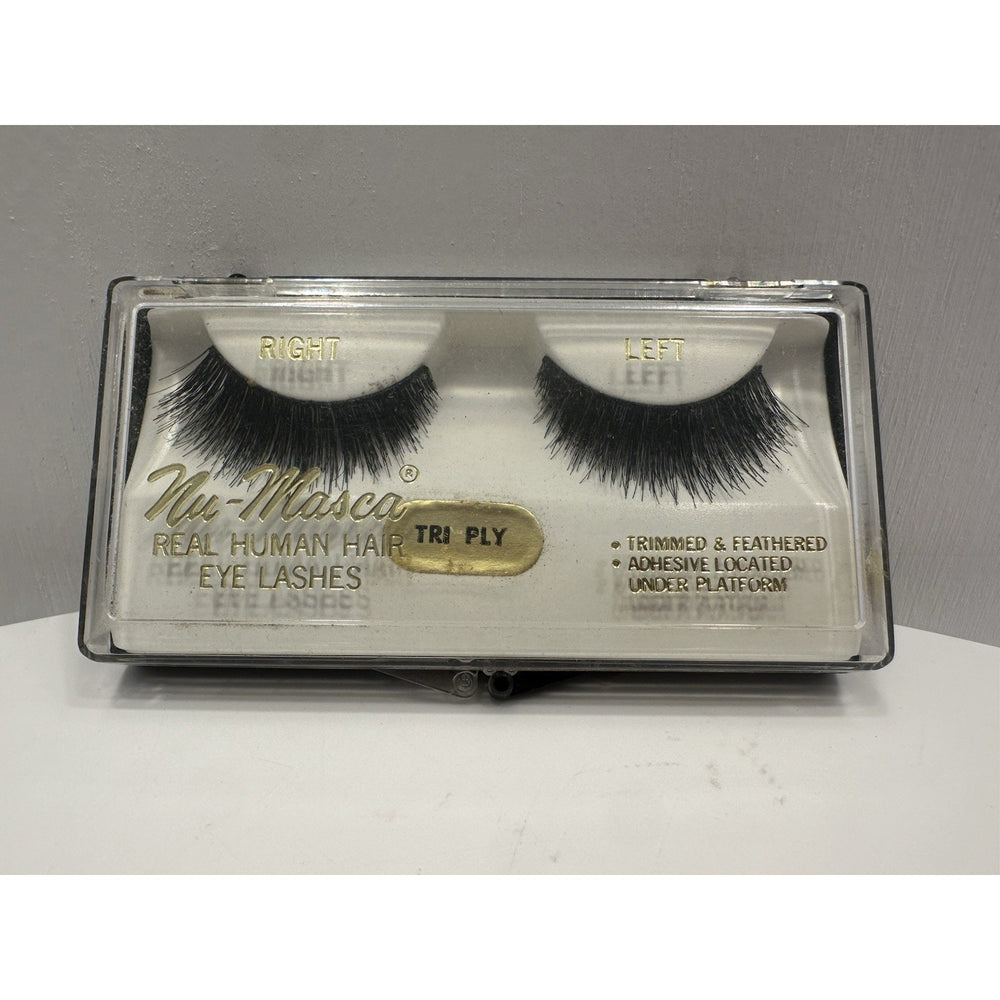 VINTAGE *NEW* 1960'S Nu-Masca 100% Human Hair Pre Trimmed & Feathered Eye Lashes