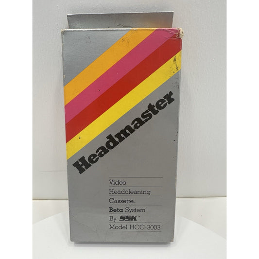 VINTAGE *NEW* 1980's Headmaster Video Head Cleaning Beta