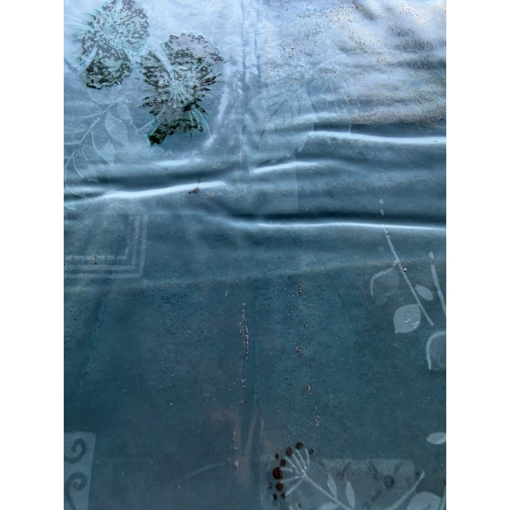 VINTAGE *NEW* 1960's Heavyweight Plastic 52" X 52" Tablecloth USA