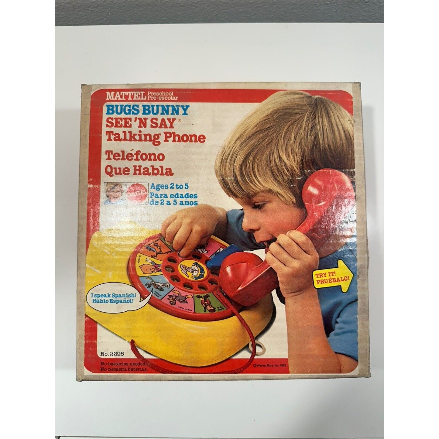 Needs Lovin' - VINTAGE 1970's Mattel See N’ Say Phone Pull String Toy