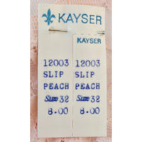 VINTAGE *NEW* 1960's Kayser Women's Light Peach with Lace Trim Long Slip Size S