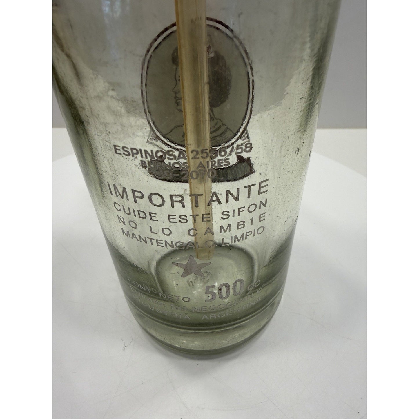 VINTAGE *PRISTINE* Art Thang Soda 'La Africana Decanter Argentina