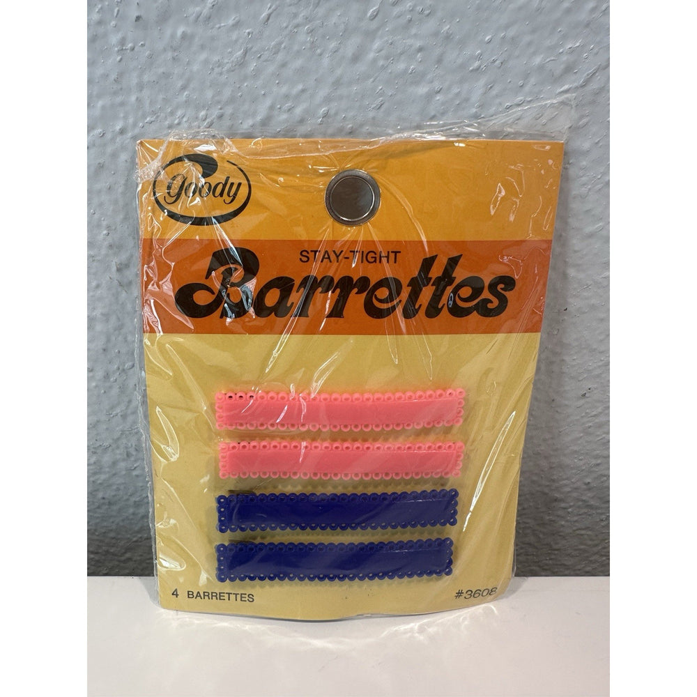 VINTAGE *NEW* 1970's Goody Stay Tight Clasp Barrettes USA