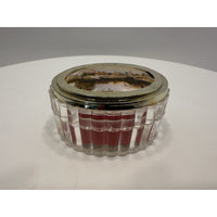 VINTAGE *NEW* 1950's Old Master Silk Printed Silk Seaside Trinket Box