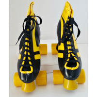 VINTAGE *NEW* 1970's Hot Shot Vinyl Men's Size 9 Demi-Boot Roller Skates