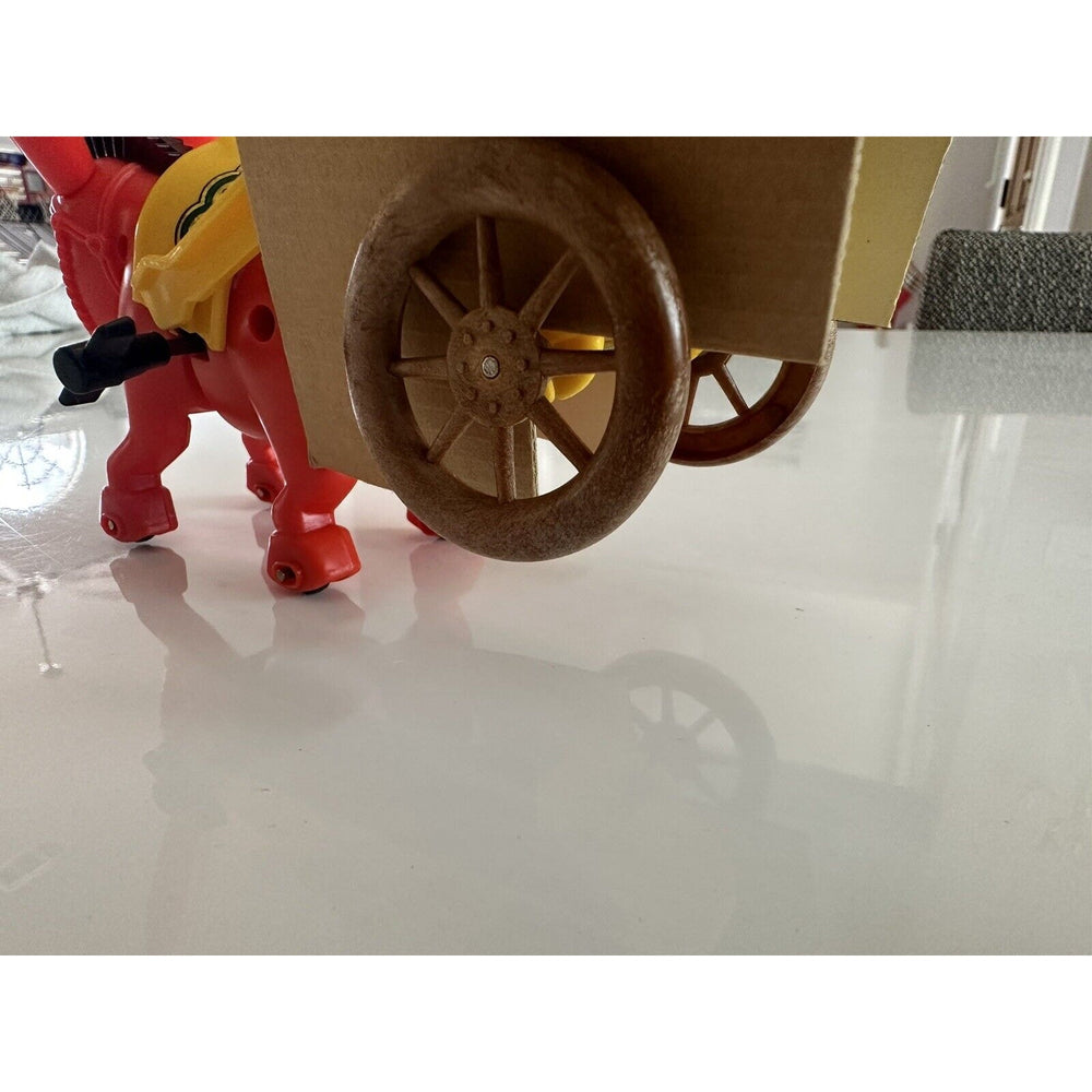 VINTAGE *NEW* Crike Crake Donkey 'n Cart With Wind Up Action Toy