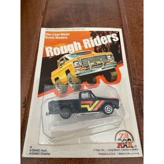VINTAGE *NEW* 1980's Rough Riders Die Cast Metal Scale Model Chevy Stepside PickUp - Black