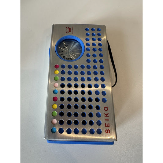 Needs Lovin' - VINTAGE 1960's Seiko FS22 Blue Solid State Pocket Transistor Radio CLEAN