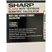 VINTAGE *NEW* SHARP EL-531A with Textbook Scientific Calculator