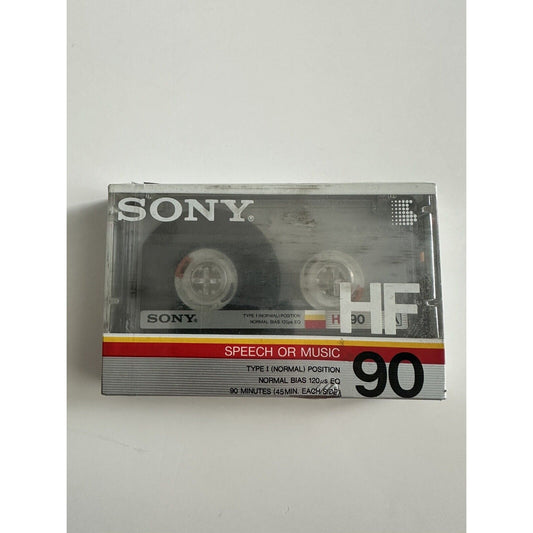 VINTAGE *NEW* SONY HF90 Blank Cassette Tape Type 90 Mins HiFi