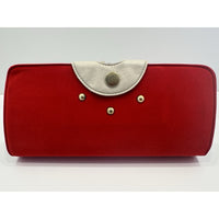 VINTAGE *NEW* 1970's Red Felt - Check, Chage, Credit Card, ID Wallet