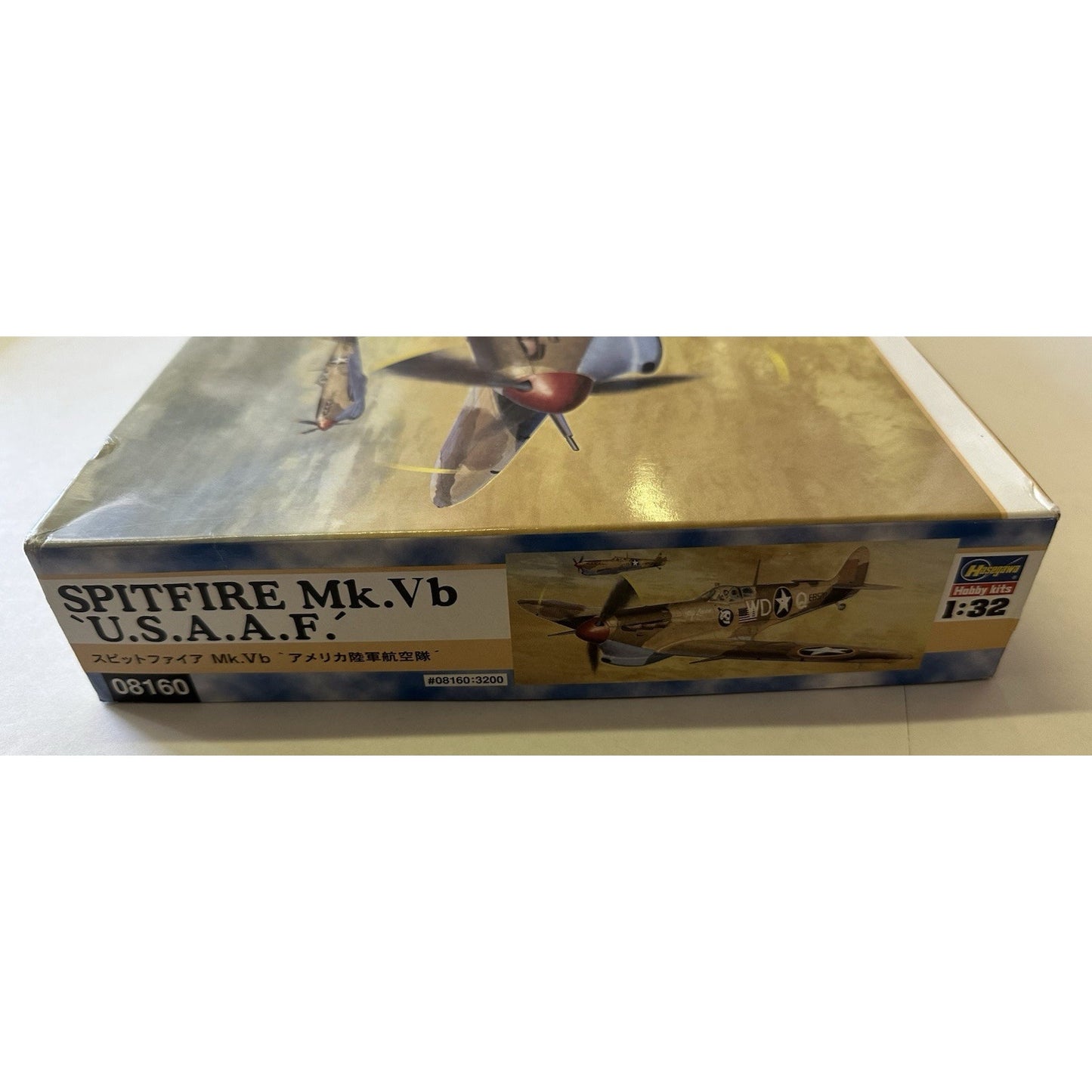 VINTAGE *NEW* Hasegawa Spitfire Mk.Vb ' USAAF ' Fighter 1:48 Scale Model Kit