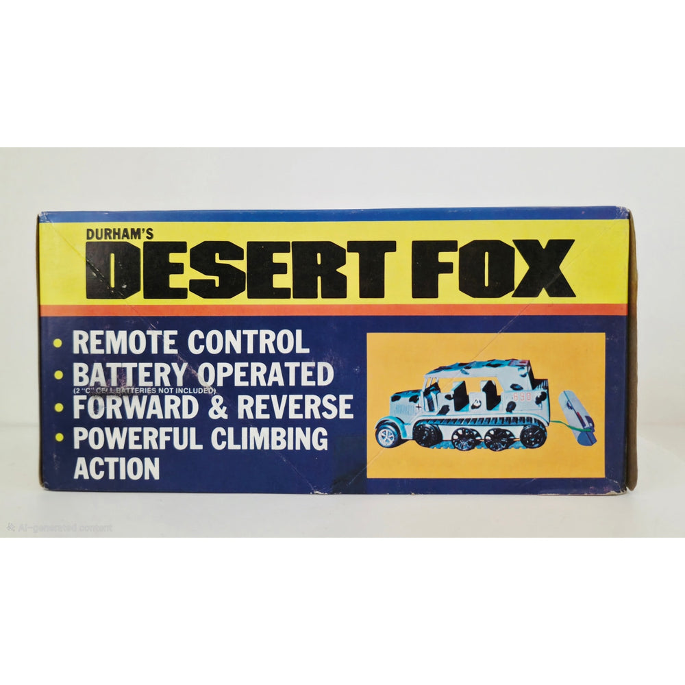 VINTAGE *PRISTINE* 1980's Durham's Desert Fox Battery Operated Toy Truck