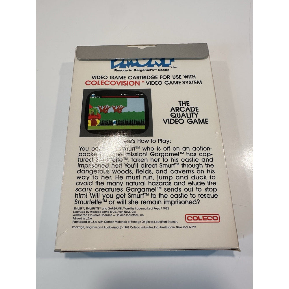VINTAGE *NEW* 1982 SMURF Rescue in Gargamel's Castle for Colecovision