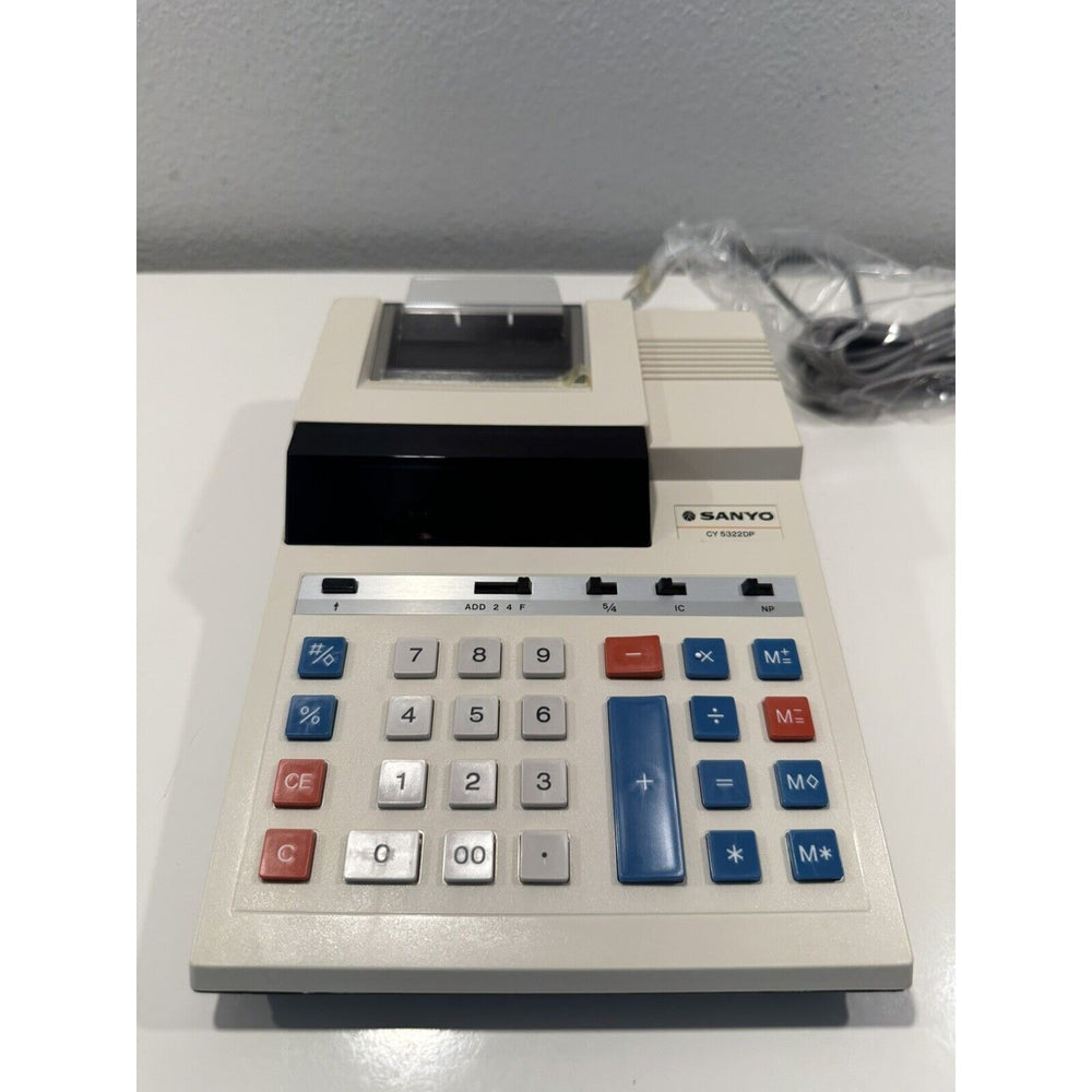 VINTAGE *NEW* Sanyo CY-5322DP Electronic Printing Calculator