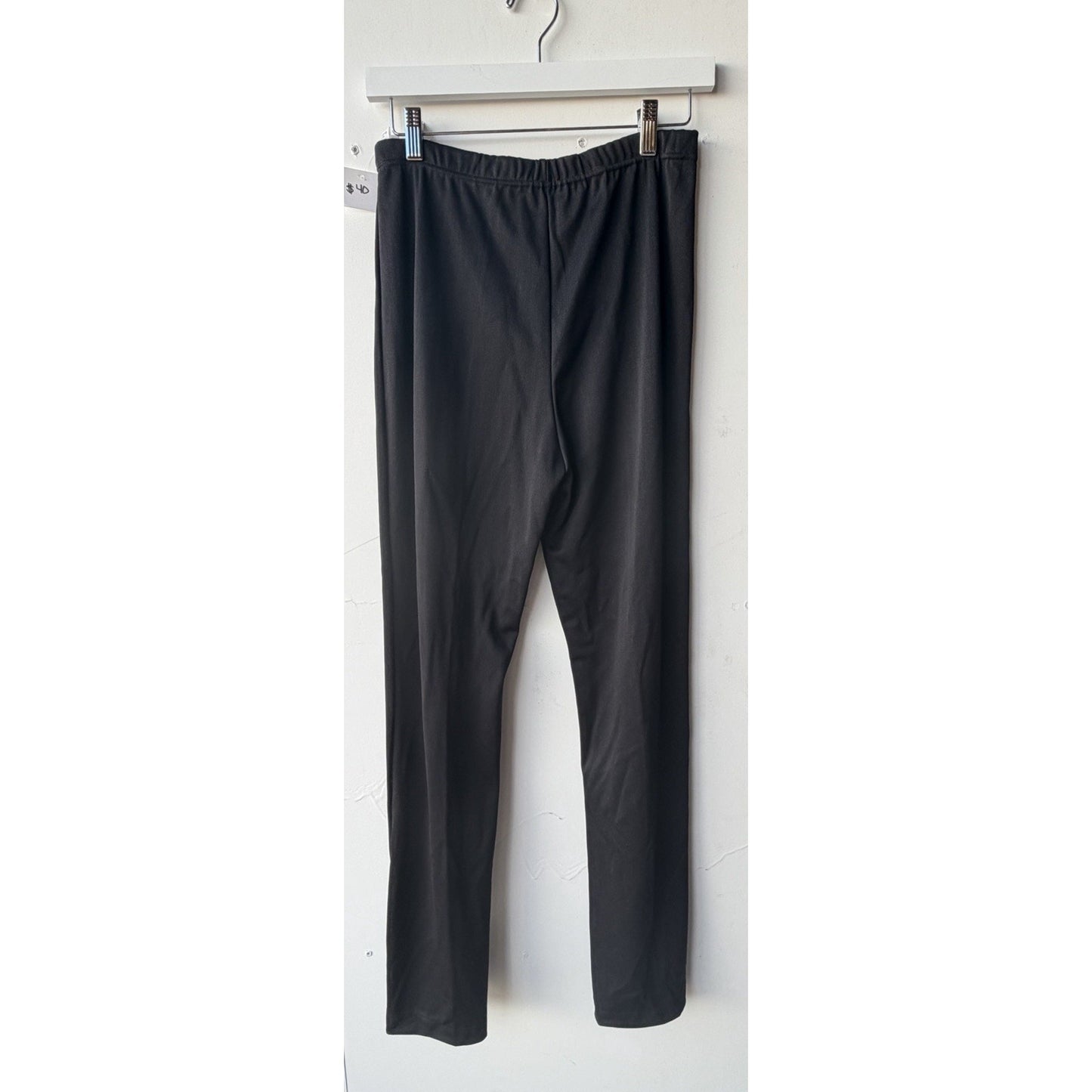 VINTAGE *NEW* 1960's Black Nylon Stretch Waste Straight Leg Pant Size 10