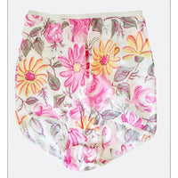VINTAGE *NEW* 1960's Women's Pink Flower Print Panties Underwear Size 7 (L) USA