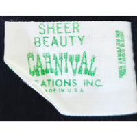 VINTAGE *NEW* 1960's Carnival Women's Black Lace Bullet Bra Size 32 B USA
