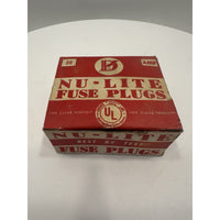 VINTAGE *NEW* 1970's Nu-Lite Glass Fuse Plugs 15 Amp 125 Volt USA, 5 Per Box