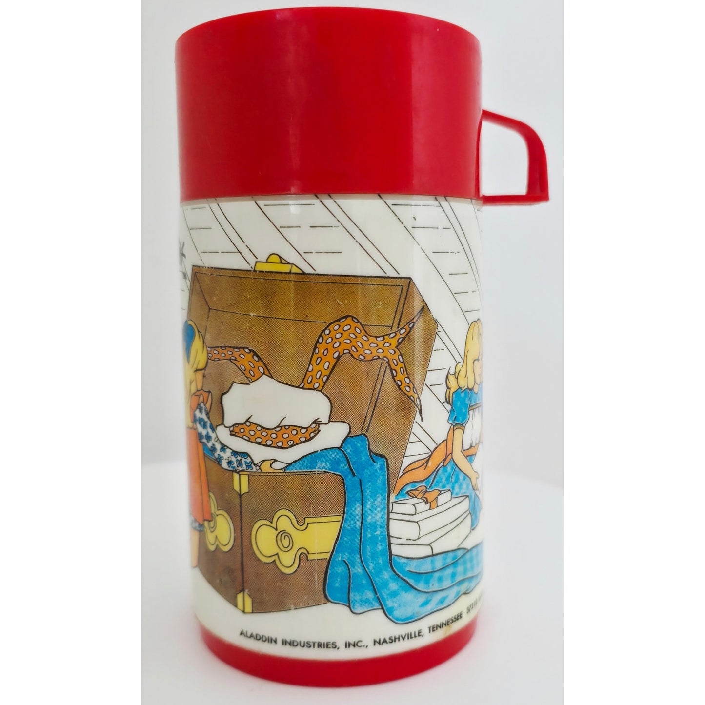 VINTAGE *NEW* 1980's Aladdin Junior Miss 8-Ounce Pop-Top Plastic Thermos