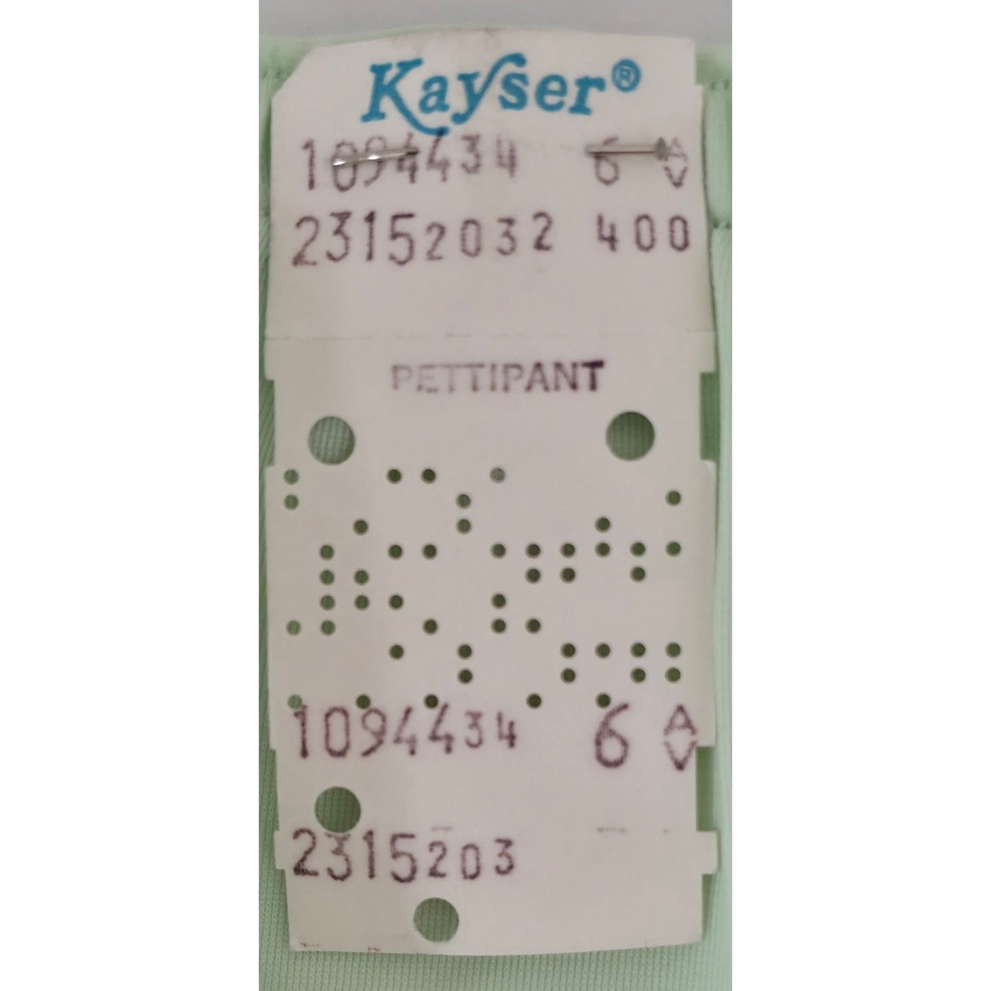 VINTAGE *NEW* 1960's Kayser Women's Light Green w/Lace Bloomers Leggings Size  6