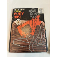 VINTAGE *NEW* 1950's Kayser Hosiery-Stretch Pantyhose-Size 5'-5'3-3XPair Gray/Downy